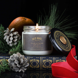 Christmas Spirit Soy Candle (fir, orange, clove)