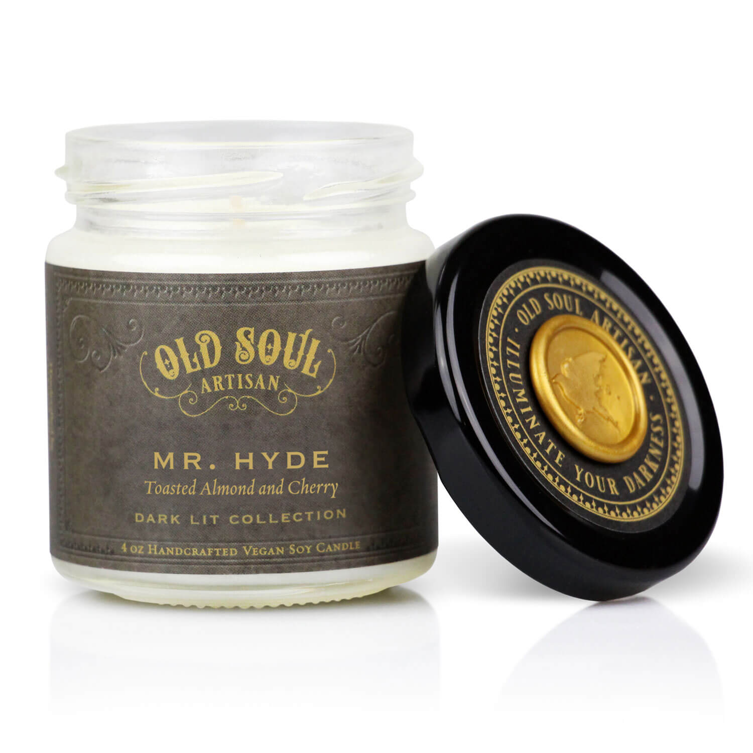 Mr. Hyde Soy Candle (toasted almond and cherry)
