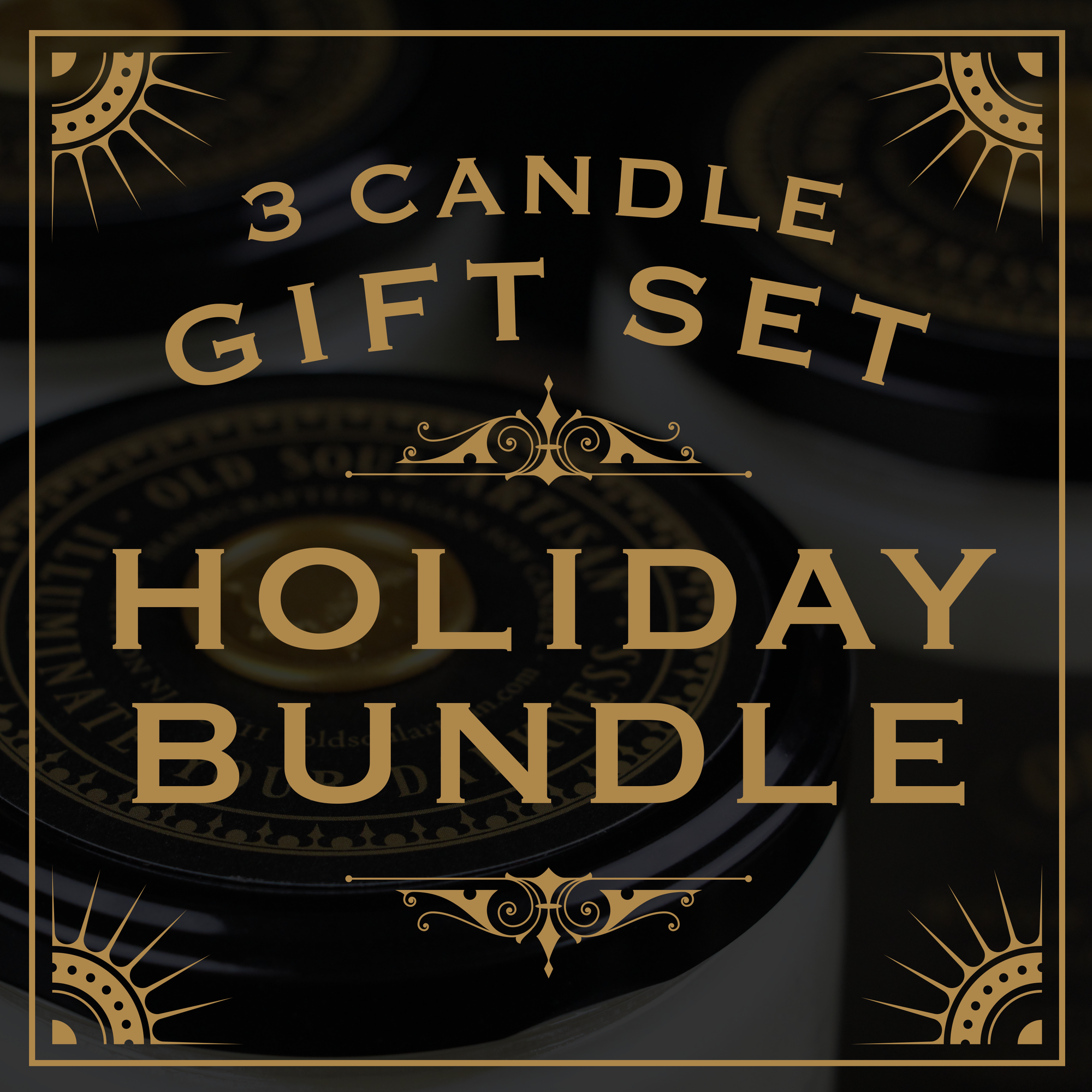 Holiday Fragrances! Candle Gift Box - (3) - 4oz Soy Candles