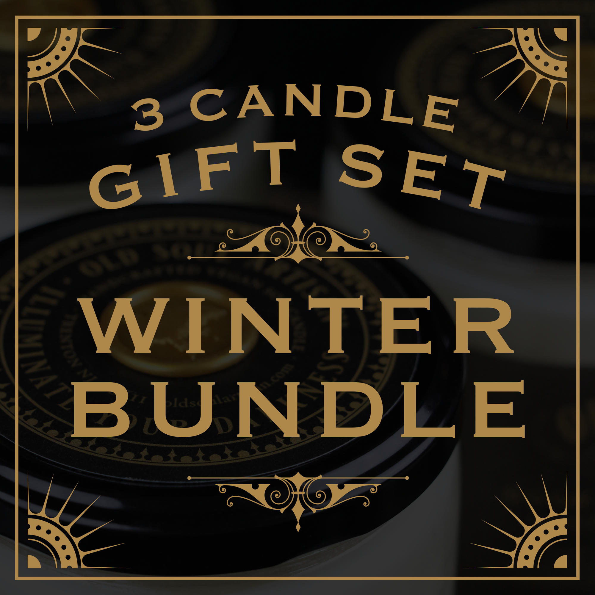 Winter Fragrances! Candle Gift Box - (3) - 4oz Soy Candles