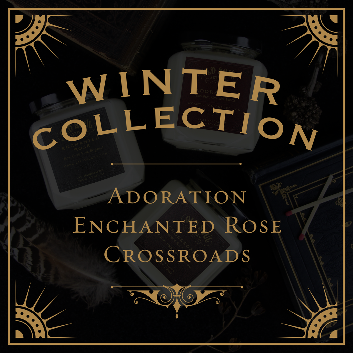 Winter Fragrances! Candle Gift Box - (3) - 4oz Soy Candles
